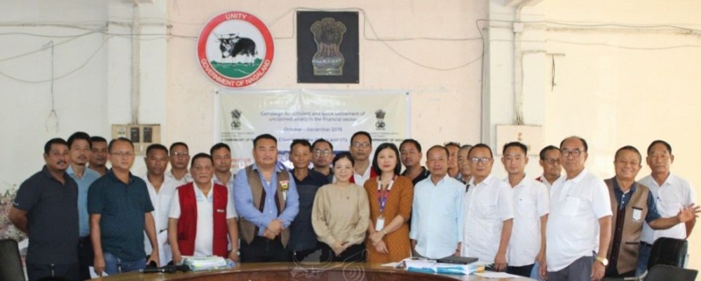 Officials and participants during the district-level awareness campaign on the settlement of unclaimed deposits held at the Deputy Commissioner's Office conference hall on October 13. (DIPR Photo)
